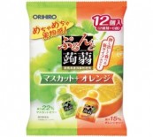 ぷるんと蒟蒻ゼリーパウチ マスカット+オレンジ 【オリヒロ正規品】