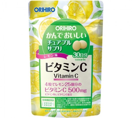 かんでおいしいチュアブルサプリ ビタミンC  (メール便ネコポス利用可)オリヒロ正規品